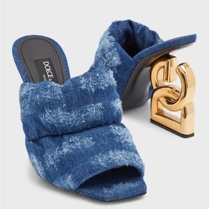 Denim D&G mules